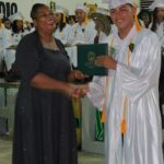 BMS 619 Fredy receiving his diploma